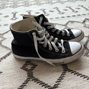 Converse Black High-Top Athletic Shoes
